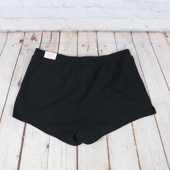 VS PINK Logo Collegiate Shorts Black - Picture 4 of 6